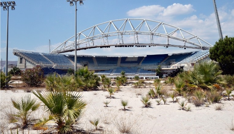 Štadión využívaný v priebehu olympijských hier v Aténach je aktuálne nevyužitým.