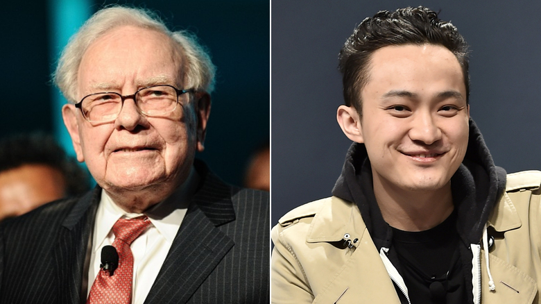 Warren Buffett a čínsky podnikateľ Justin Sun.