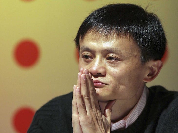 Jack Ma zo spoločnosti Alibaba.