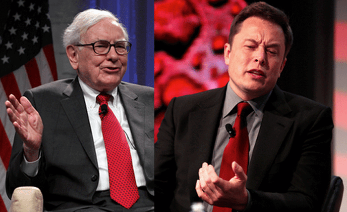 Warren Buffet vs. Elon Musk.