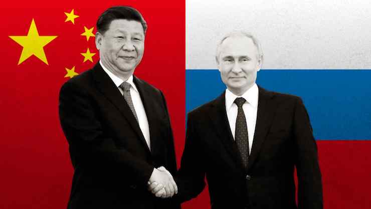 Prezidenti Číny a Ruska.