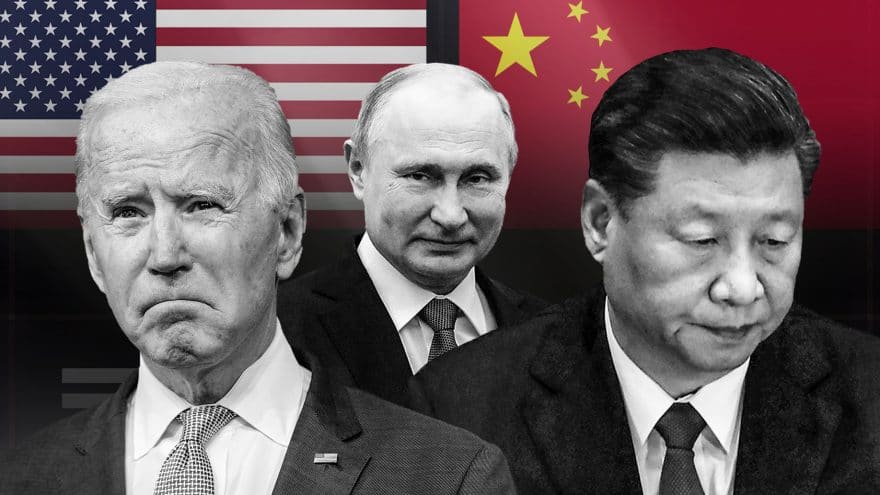 Prezidenti USA, Ruska a Číny.